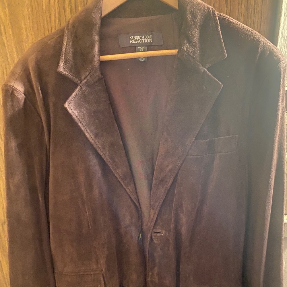 Kenneth Cole 100% Genuine Leather/Suede  Blazer